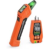 Focemta Circuit Breaker Finder & GFCI Outlet Tester with Digital LCD Display, 90-135V Electrical Circuit Tracer Tool for Elec
