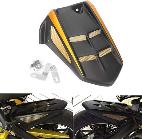 Amazon Beautyladys バイク用 リアフェンダー リアスプラッシュ エクステンション 泥除け マッドダストガード シールド カスタムパーツ グレードアップ 車種専用設計 Yamaha Mt 09 Fz 09 Tracer 14 17 金 フェンダーレスキット 車 バイク
