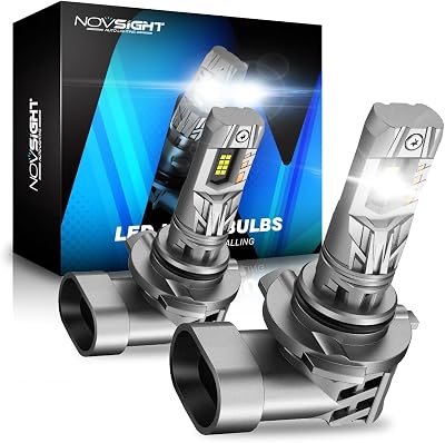 NOVSIGHT 9005 HB3 LED Headlight Bulb 90W 30000LM 6500K 12V Pair