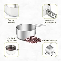 BERYLER 2PCS 2Cup (480ml, 16oz) Single Measuring