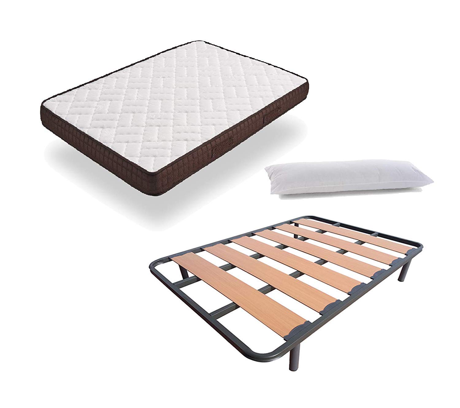 HOGAR24 ES Cama Completa - Colchón Viscobrown Reversible + Somier ...