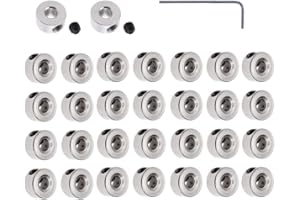 Begino Plane Landing Gear Wheel Stop 0.12"/3.1mm Wheel Collar for RC Airplane Model Aircraft(30-Pack)