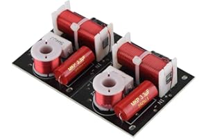 SEROUNDER 2 Way Audio Speaker Frequency Divider Module Treble Bass Hi-Fi Audio Crossover Filter Distributor Board for DIY Speaker