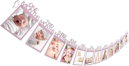Gold Velidy 1er Anniversaire Guirlande De Banderoles Bebe Photo Banniere Bebe 1 12 Mois Photo Prop Party Bunting Decor Epaissi Kraft Carte Papier Decorations Et Accessoires De Fetes Decorations Et Accessoires De Fete