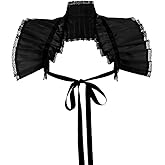 GRACEART Victorian Shrug Shawl Bolero Collar Steampunk Pirate Cosplay Mardi Gras Costume Accessories