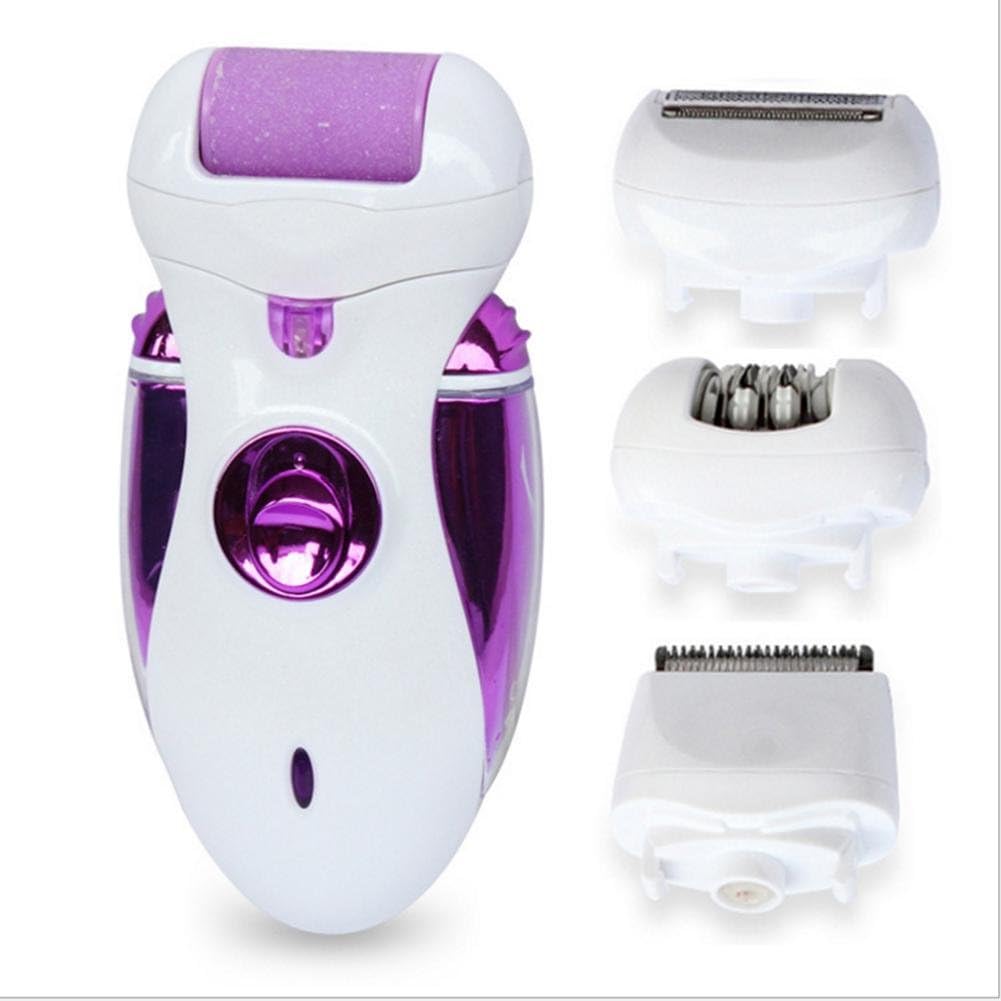 HFXDXR Bikini Trimmer 4 in 1 Women's Razor Electric Shaver Lady Epilator Hair Removal Agent Facial Cleansing Brush, , 2