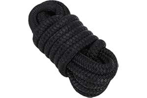 Tbest Boat Dock Line Nylon Double Weaving High Strength Mooring Rope with 12in Loop Marine Grade Durable Low Stretch for Boat
