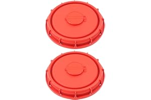 DTNESS 2 Pack 6.5" IBC Tote Lid Cover with Vent Hole, 163mm Water Liquid Storage Plastic Cap, Heavy Duty Gallon IBC Tank Lids Thick with Gasket for Chemica, Medicine, Food and Other Industries Storage