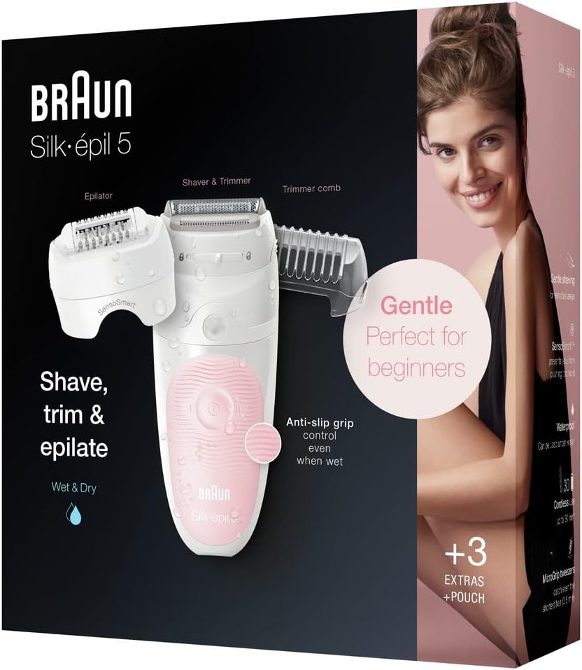 Braun Silk-épil 5-620 Epilator 3 in 1 Shaver Trimmer Wet Dry 100% Waterproof UK