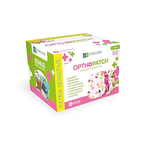 Opthopatch Kids Eye Patches - Fun Girls Design [Series I] - 60 + 10