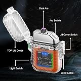 SUPRUS Luminous Lighter 3 Modes USB Rechargeable Dual Arc Plasma Lighter view 2