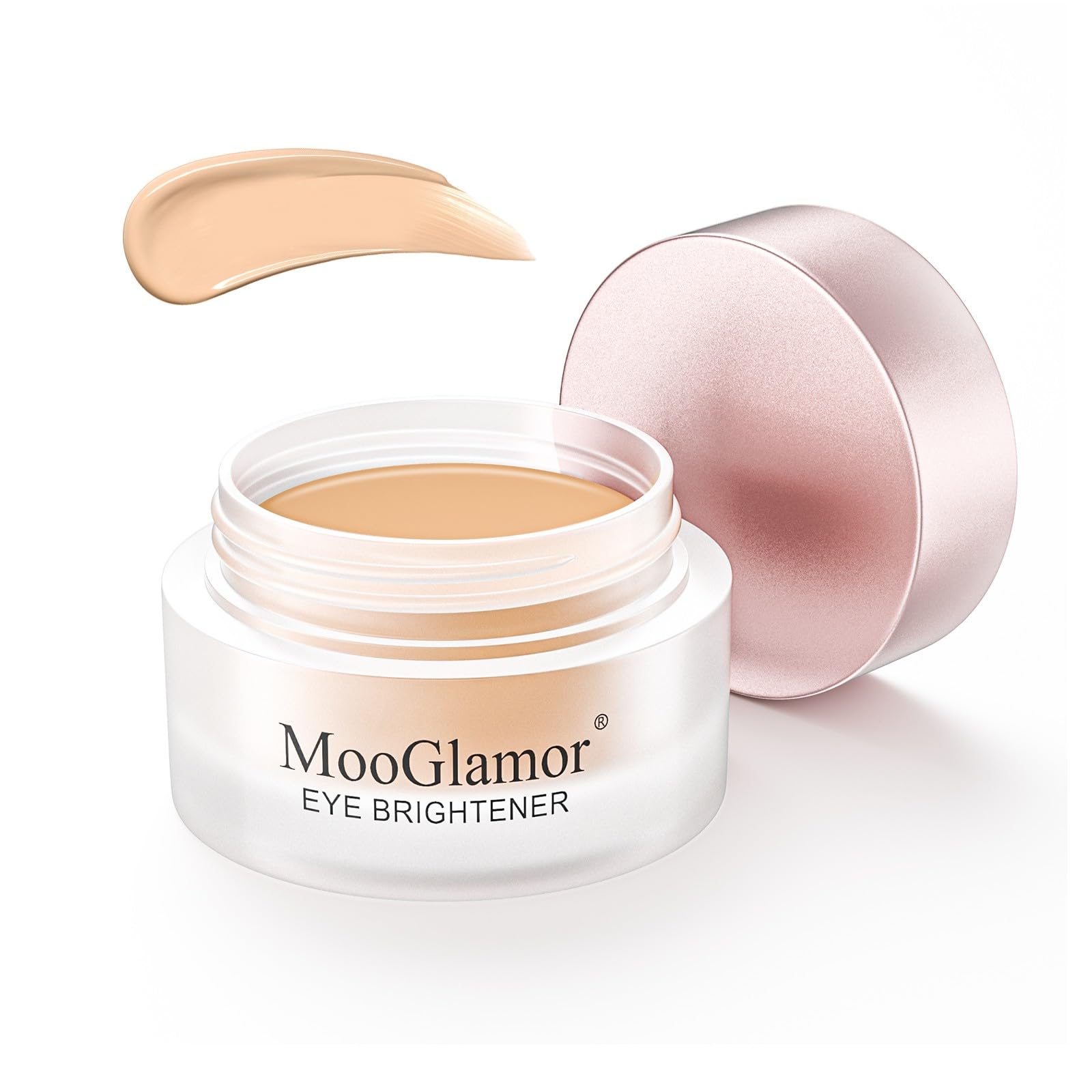 Photo 1 of MooGlamor Under Eye Brightener and Concealer with Instant Awakening and Natural Blendable Under Eye Corrector for Dark Circles and Primer (#02 Warm Nude)