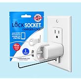 Lock Socket USB-C Fast Charger Lock- Anti Theft Chid-Safe. Firmly Secures iPhone Chargers from Unplugging w/Security Screw. for Apple iPhone 16/15/14/13/12/11/ X/MAX/XR, Made in USA