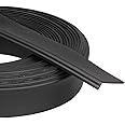 RV Slide Out Seal 1-1/2" x 9/16" x 25' Black Rubber Slideout Wiper Seal Replacement Weather Stripping R854056.(Clip-On)