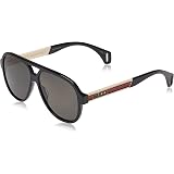 Amazon.com: Gucci GG0528S GOLD/GREEN 63 