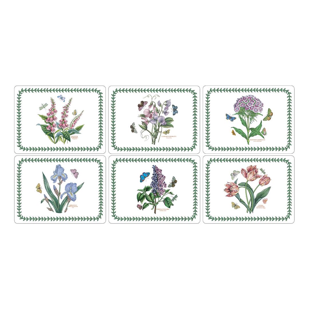 Pimpernel Botanic Garden Placemats, Set of 6, 30.5 x 23cm