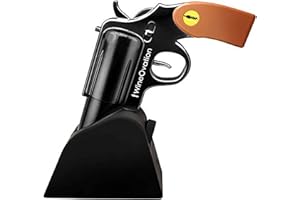 WineOvation Electric Gun Wine Opener (Black) - Open your Wine Bottle fast and without hassle - Great Gifts for Gun Enthusiasts and Wine Lovers