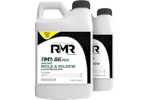 RMR BRANDS RMR-86 Pro Instant Mold Stain & Mildew Stain Remover - Contractor Grade Cleaning Solution, Professional Quality Formula, Odor Removal, 2.5 Gallon, 2 Pack