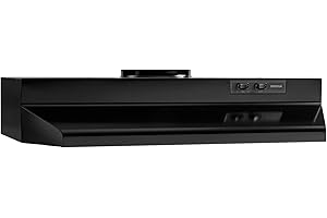 Broan-NuTone 423023 Insert 30-inch Under-Cabinet Range Hood with 2-Speed Exhaust Fan and Light, Black