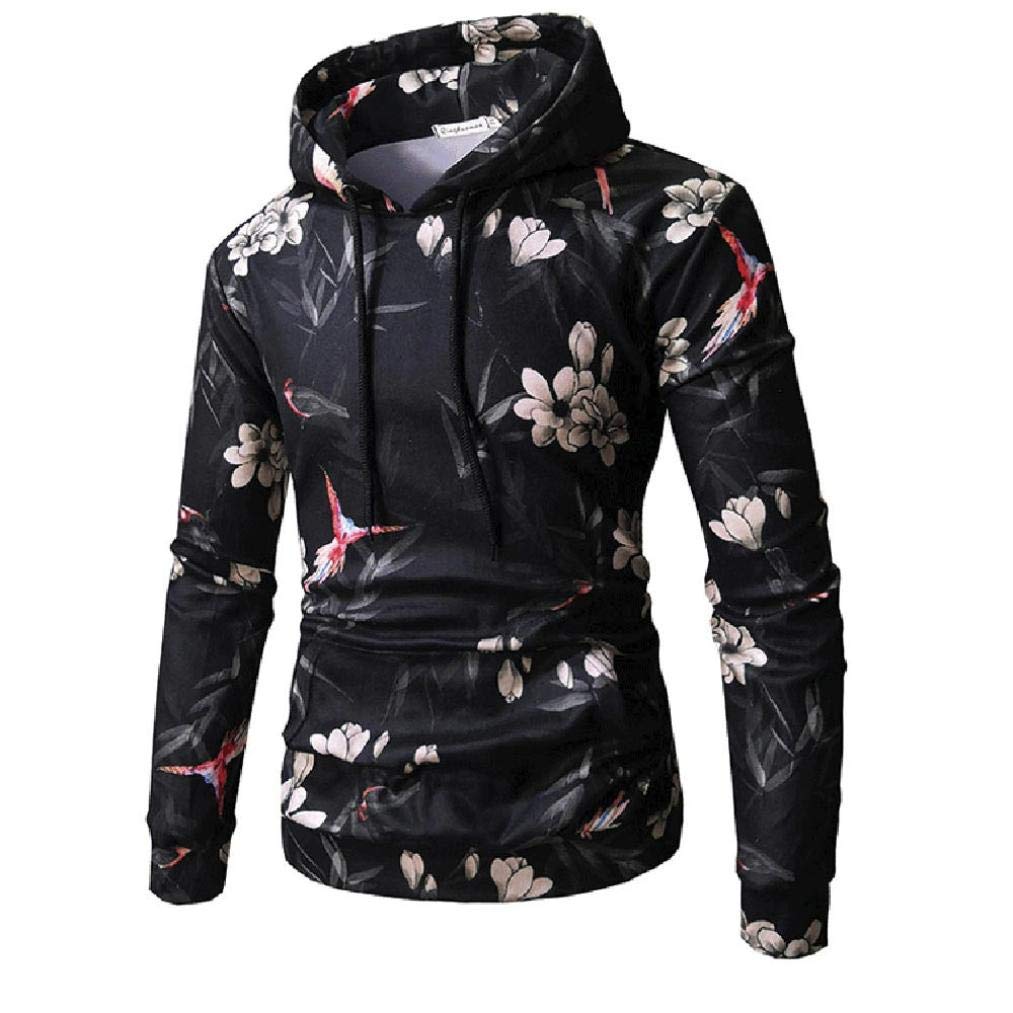 flower print hoodie