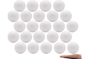 Crafare 4 Inch Craft Foam Balls White 24Pcs for Spring Crafts Making Handmade Smooth Polystyrene Foam Ball for School Projects DIY Wedding Holiday Christmas Crafts
