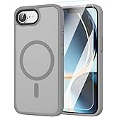 MILPROX Magnetic Phone Case for iPhone 16E, Protective Cover Compatible with Magsafe Design for iPhone 16E Cover 6.1" - Gray