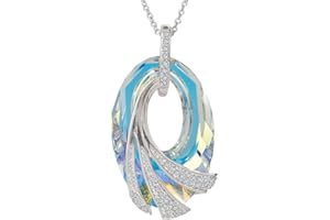 THE DANBURY MINT The Shimmering Sea Crystal Pendant - #11218-0013