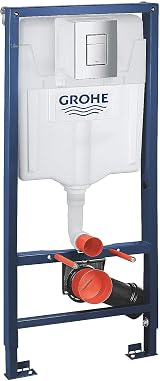 GROHE Rapid SL 1.13m Toilet Cistern Frame 3-in-1 w/ Skate Cosmopolitan Chrome view 1