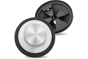 Garbage Disposal Stopper with Splash Guard, for Insinkerator Kitchen Sink Drain Plug Brushed Stainless Steel with 3 3/8" EPDM