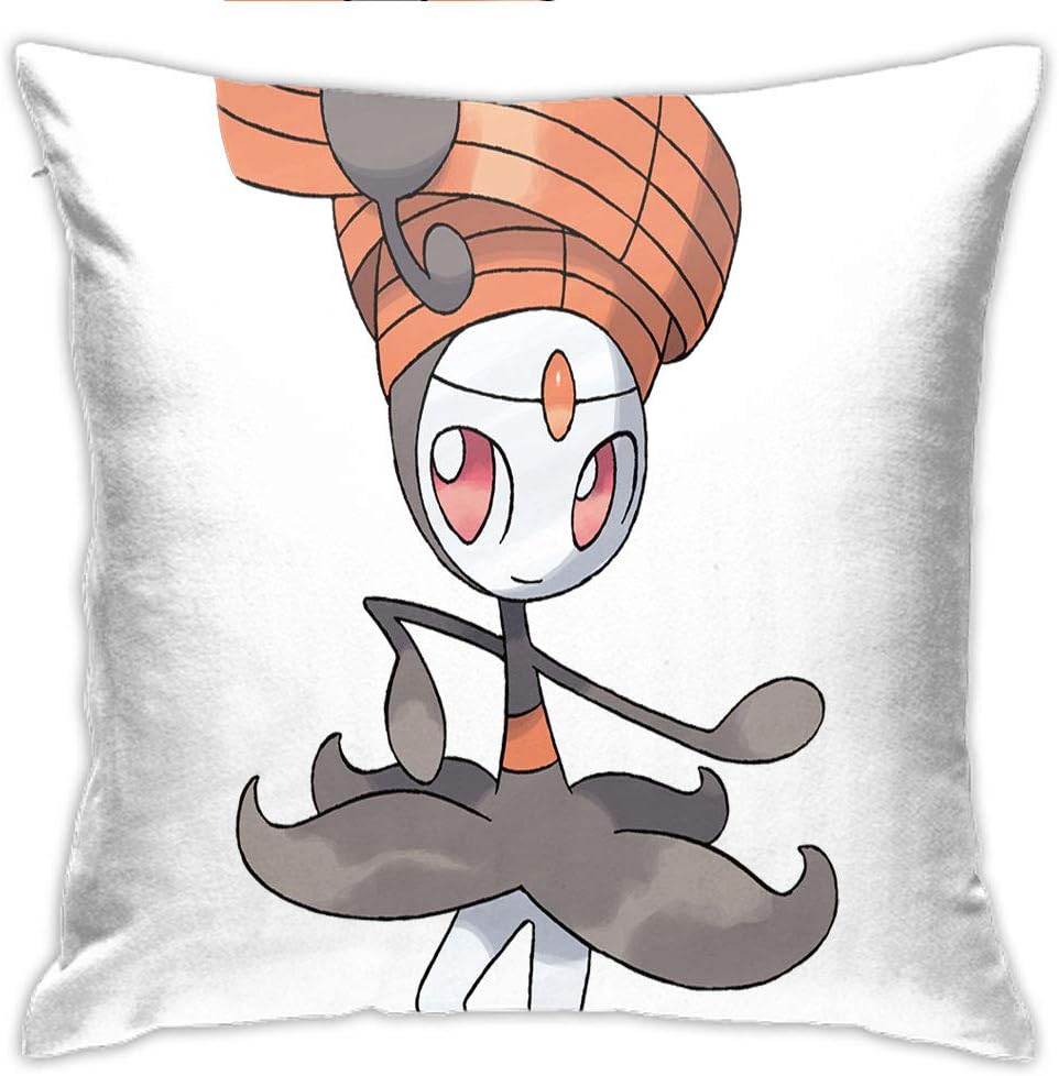 Eqiaoqukeq Meloetta Pirouette，Throw Pillows Cases Cushion Cover for Sofa Couch Bed，Washable and Hypoallergenic,W20.07xH25.98