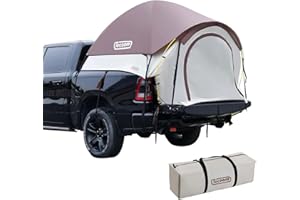 Tecoom Truck Tent Bed, Double Layer Waterproof PU3000mm for 5.5-6.7ft, Portable 2/3 Person Compact Full Size Pickup for Back of Camping Beach