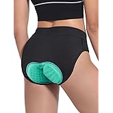 BERGRISAR Women's 4D Padded Bike Shorts Cycling Underwear with Gel Padding Biking Bicycle Briefs