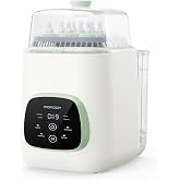 Momcozy KleanPal Pro All-in-One Bottle Washer, Sterilizer &amp; Dryer - Matte | New Matte White Design, 26 Powerful Spray Jets, 9 Cleaning Modes, 72 Hours Storage, built for new parents' everyday feeding