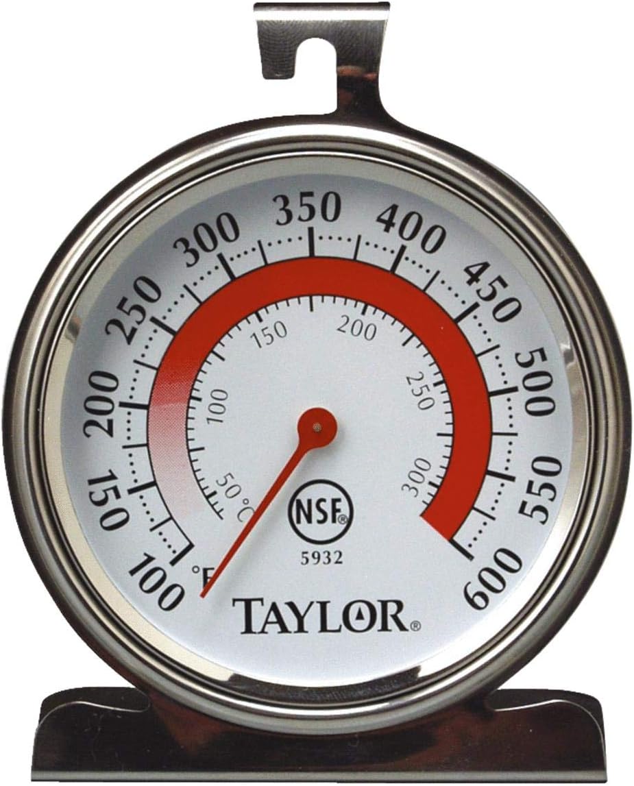 Taylor Oven Thermometer 100 Deg F To 600 Deg F 3-1/4" X 3-3/4" Dial