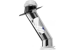 Solatube® Skylight Kit with Integrated Solar NightLight – 10-Inch Tubular Skylight for Natural Daylight and Nighttime Illumination, Energy-Efficient Lighting Solution