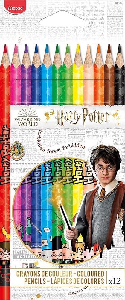 Maped - Harry Potter Coloured Pencils - Ideal Back to School Supplies - 12 Colouring Pencils — image 1