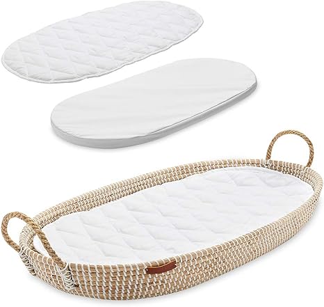 wicker changing table