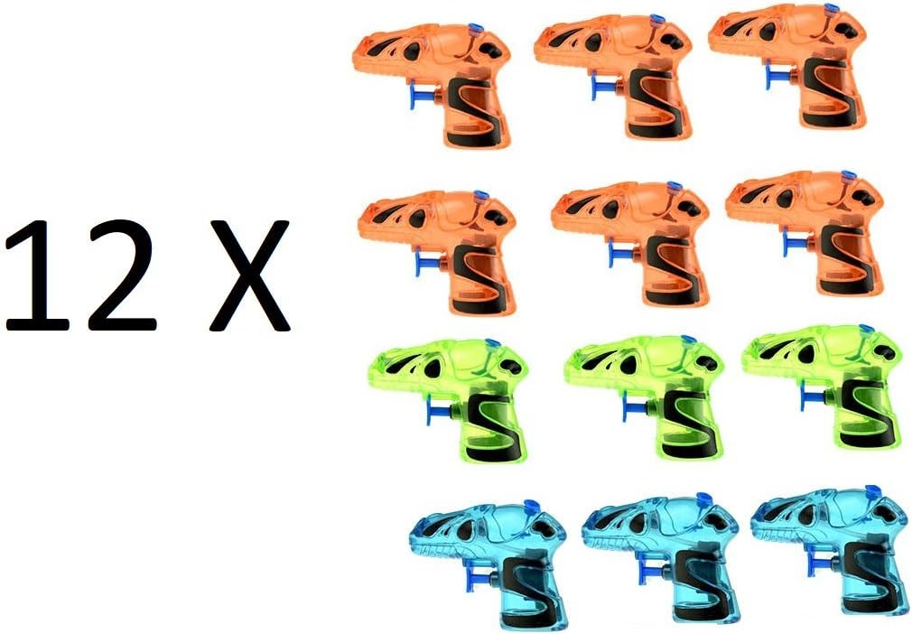 UMKYTOYS Set of 12 Small Water Pistols For Kids Party Lawn Games