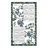 Kay Dee Designs 2017 Linen Calendar Towel - Blueberries (F3235)