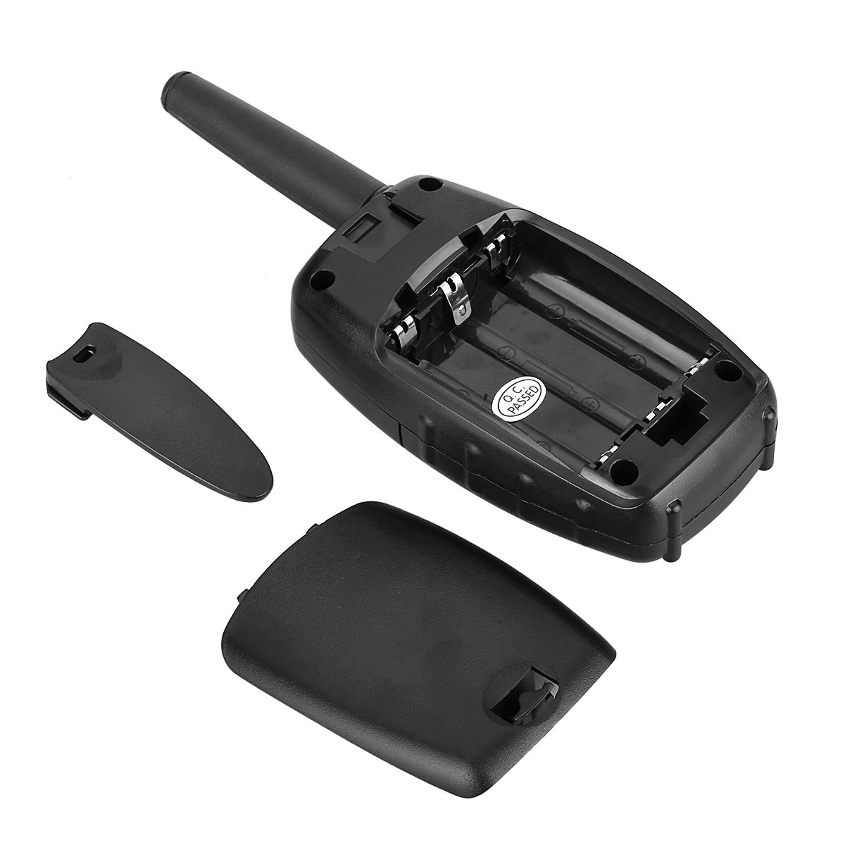 FLOUREON Talkie-Walkie Enfant 8 Canaux Lot de 4 Radio Bidirectionnelle Emetteur-récepteur de Longue Portée Two Way Radio pour Supermarché Aventure en Plein Air Jouet Cadeau pour Enfant Noir