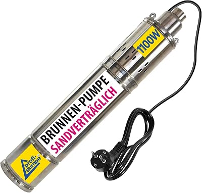 AMUR Screw Star 1100-7 Submersible Deep Well Pump 1100W 120m 230V Stainless