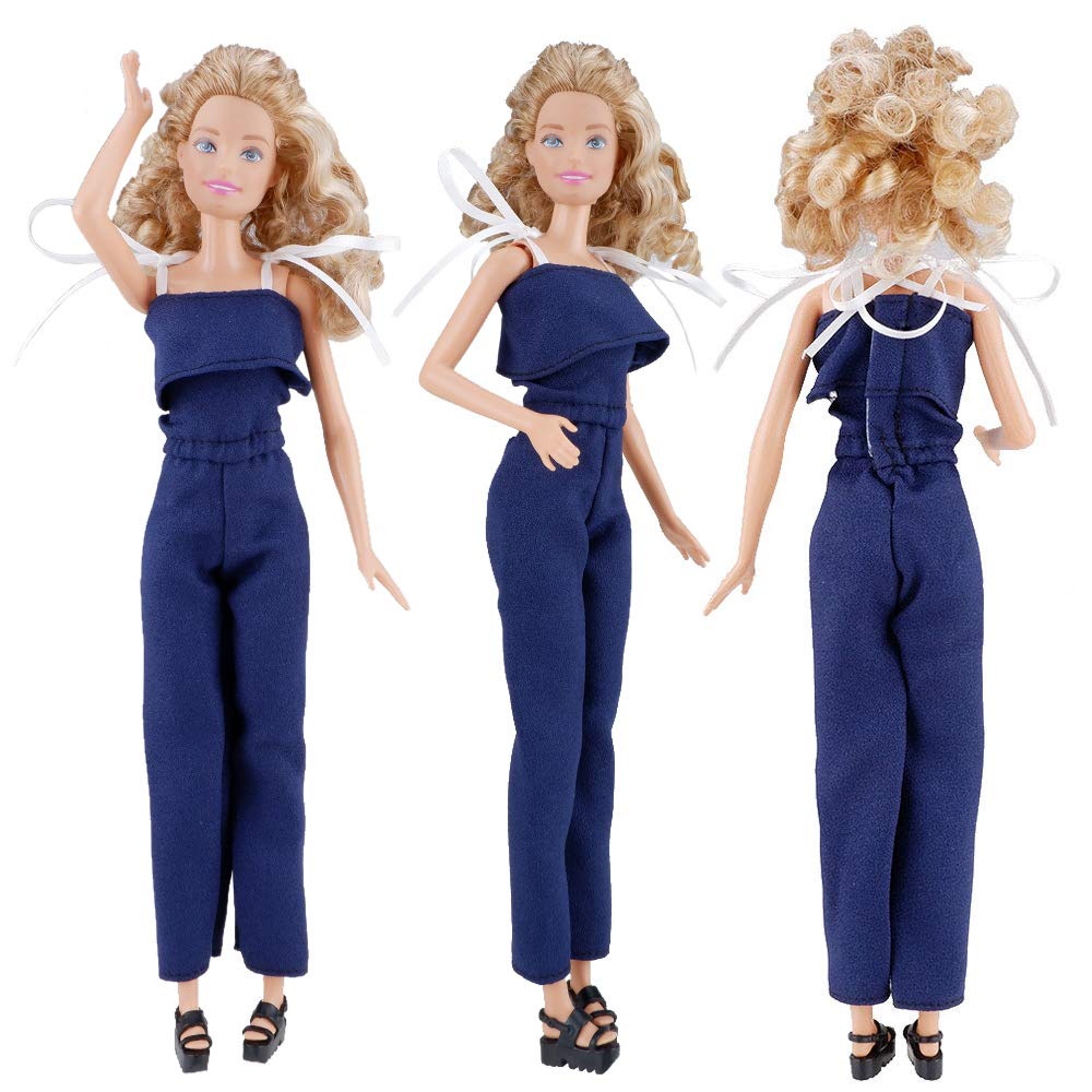 E-TING 3 Sets Doll Clothes Chiffon Skirt Jumpsuits Office Style Wears Dress for 11.5 Inches Girl Dolls