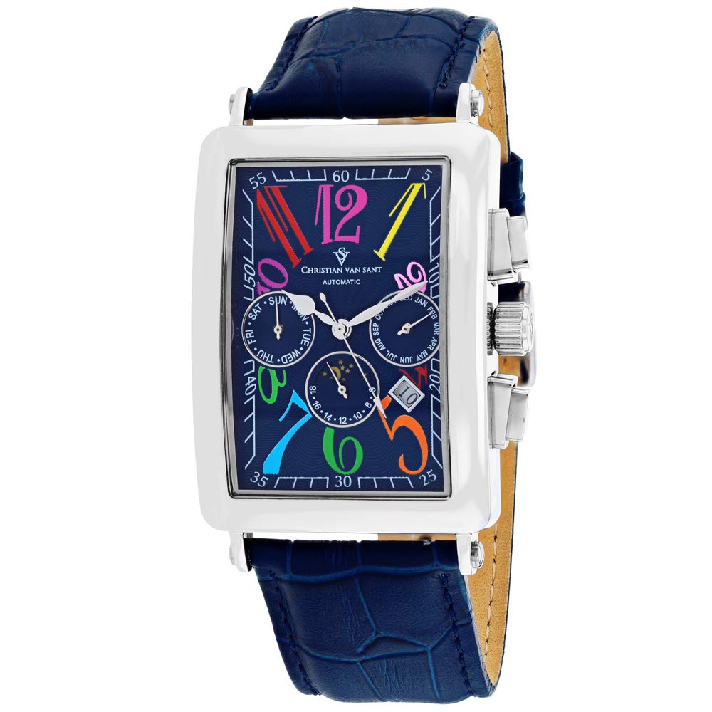Christian Van Sant CV9133 Prodigy Reloj analógico chino automático azul para hombre