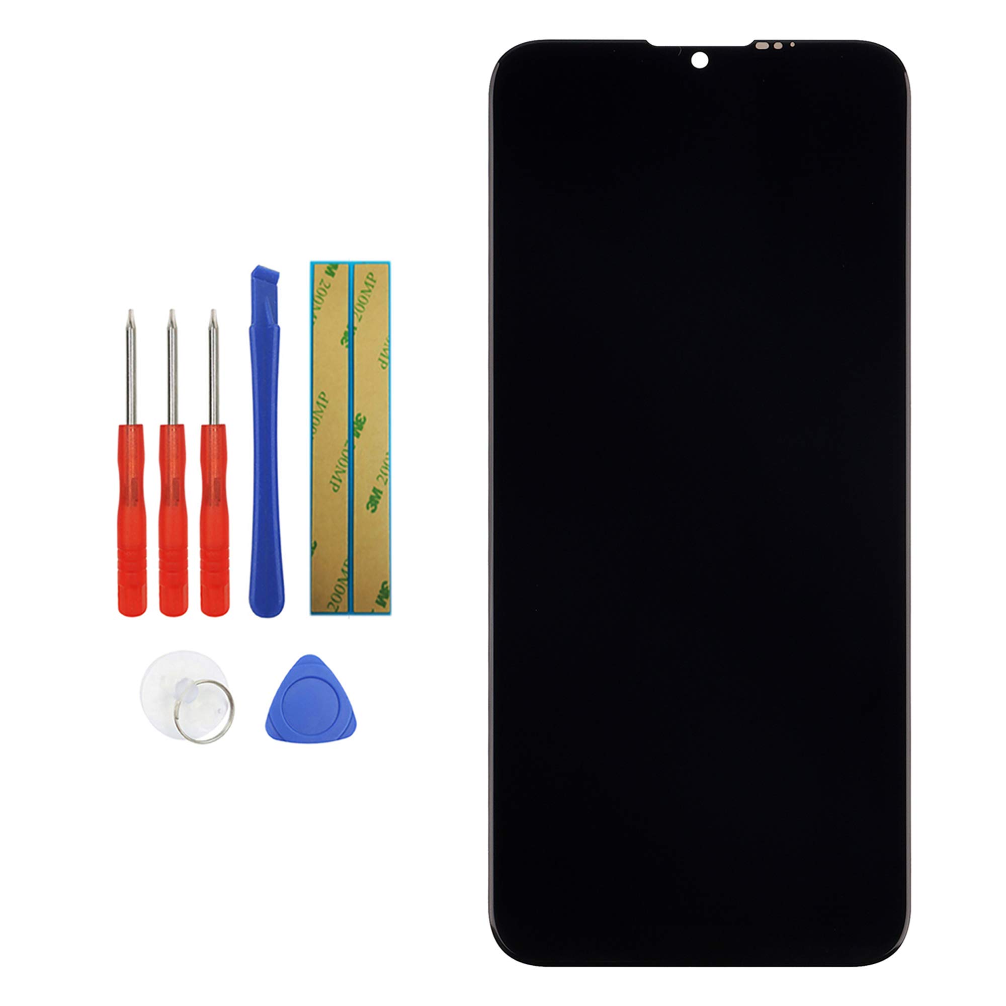 Vvsialeek LCD Display Compatible with Motorola Moto G8 Power Lite XT2055-2 Black Part Display LCD Touch Screen with Tool Kit