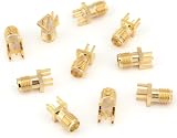 Yosoo Health Gear SMA Female Jack Connector PCB Panel Mount Plug 4 Pins view 6
