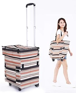 Amazon 折り畳みショッピングカート 防水オックスフォード ドット