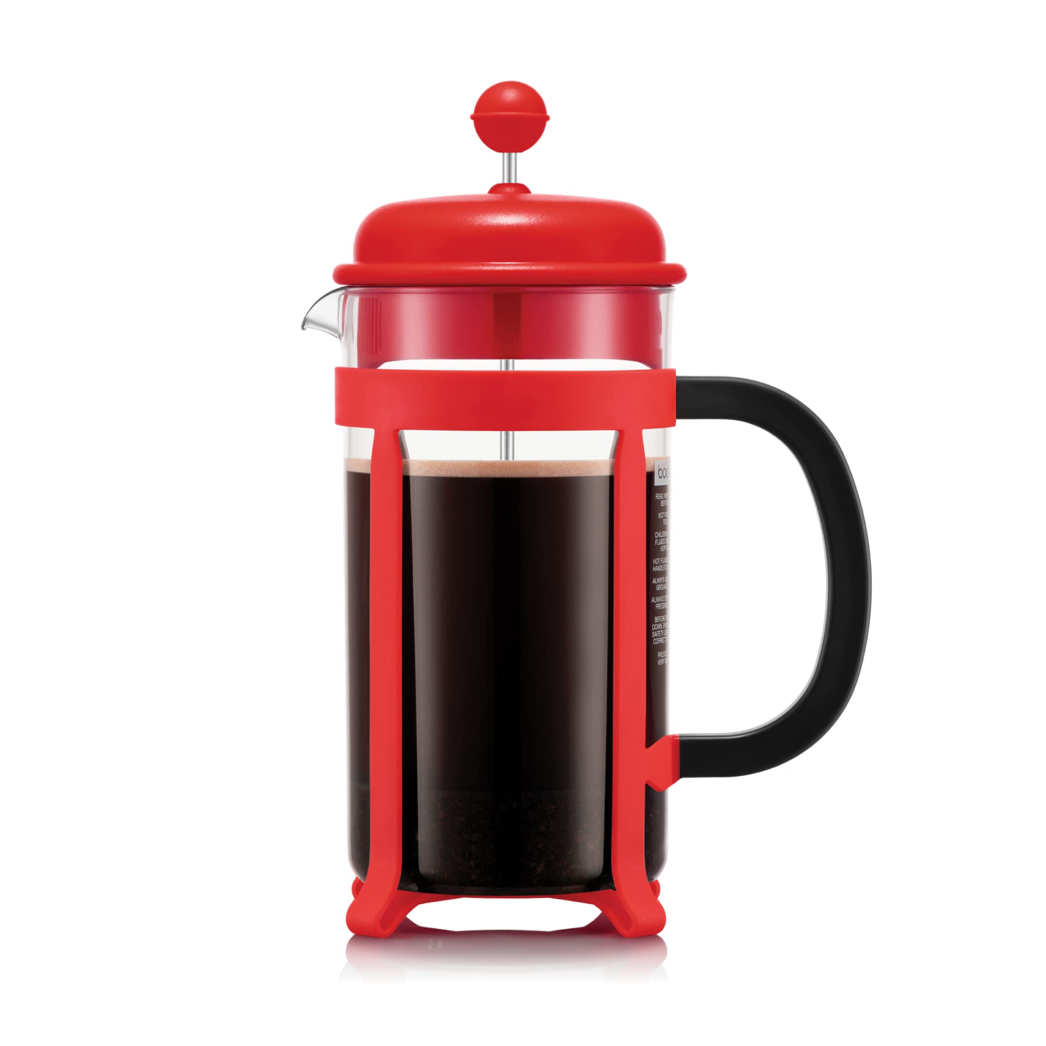 Bodum JAVA 8 Cup 1.0 Litre Cafetiere with Plastic Frame and Lid, SAN