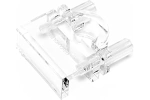 Aquario Neo Holder - Secure Mounting Accessory for Neo Flow Lily Pipes, Rimless Tank Clip, Durable PETG Material - Fits up to ~18mm (Slightly Less Than 3/4") OD Pipes, up to 12mm Glass Thickness