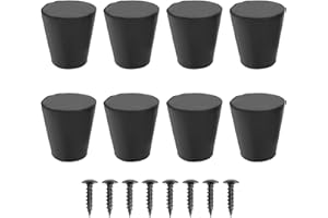 8Pcs Rubber Feet,Speaker Isolation Feet for Subwoofer, Speaker Isolation Pads with Stainless Steel Screws for Subwoofer, Turn