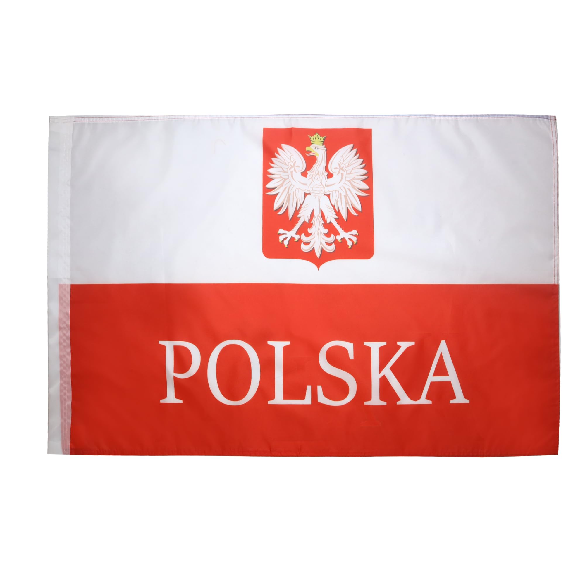 AZ FLAG - Poland with eagle alternative Flag - 2x3 Ft - Polish coat of arms Banner with Sleeve - 100% Polyester - Fade Resistant - Vivid Colors - 2' x 3' Feet - 90x60 Cm